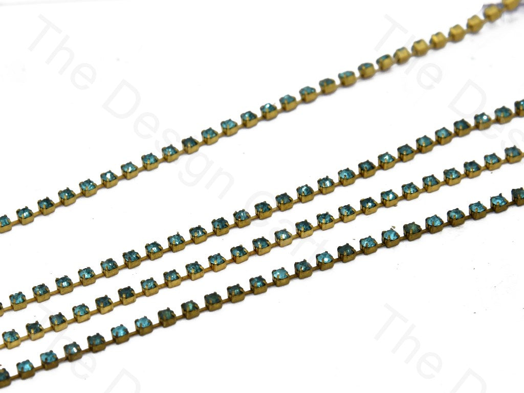 Turquoise Golden Cup Chain (395089444898)