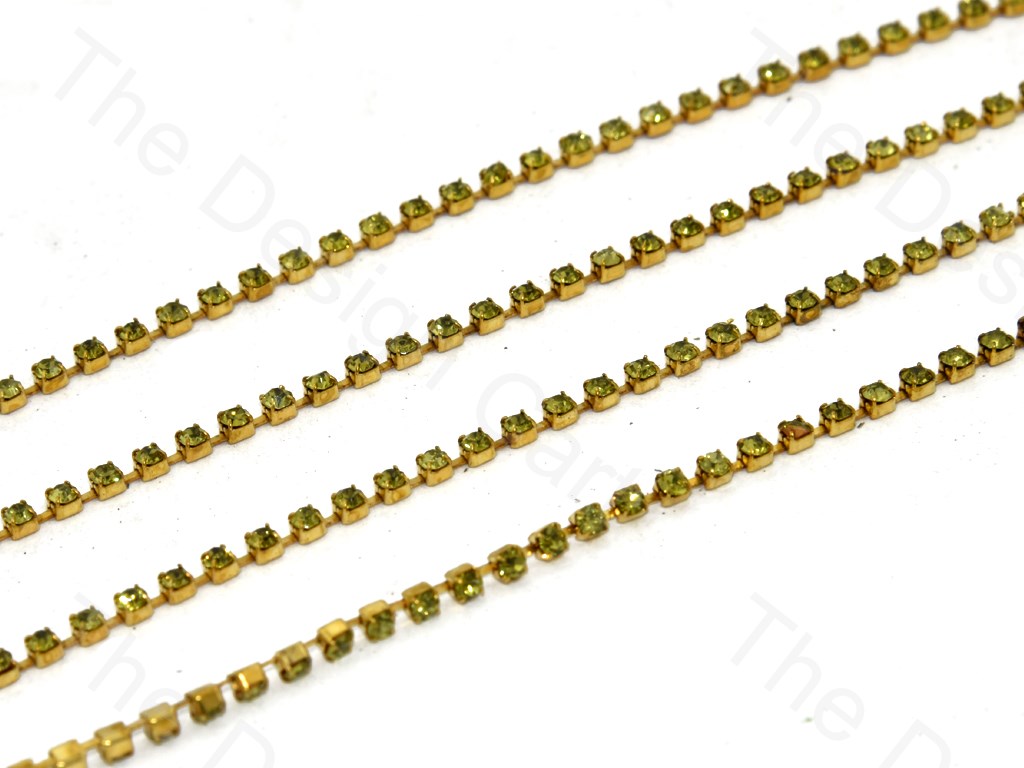 Olive Green Golden Cup Chain (395089641506)