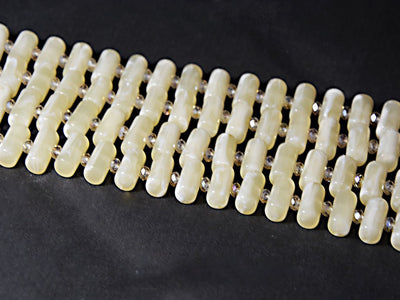 pastel-yellow-cylindrical-resin-beads