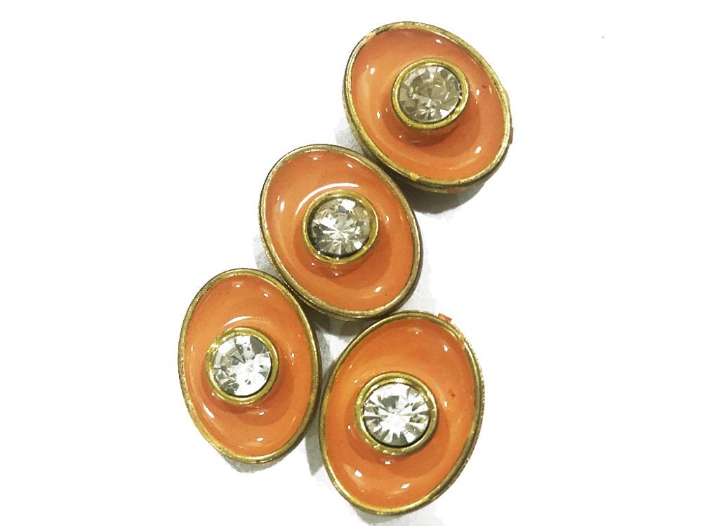 peach-brown-enamel-fill-with-crystal-oval-metal-show-buttons-20x15-mm
