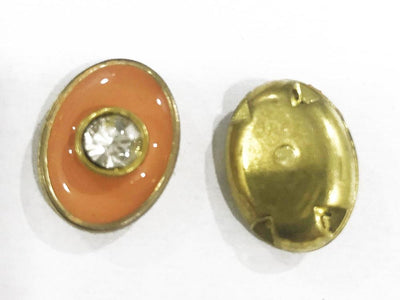peach-brown-enamel-fill-with-crystal-oval-metal-show-buttons-20x15-mm