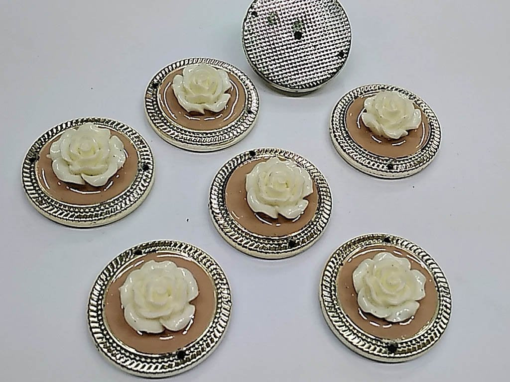peach-circular-plastic-stone-with-white-resin-flower-35-mm