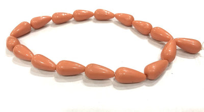 peach-color-drop-shaped-plastic-beads