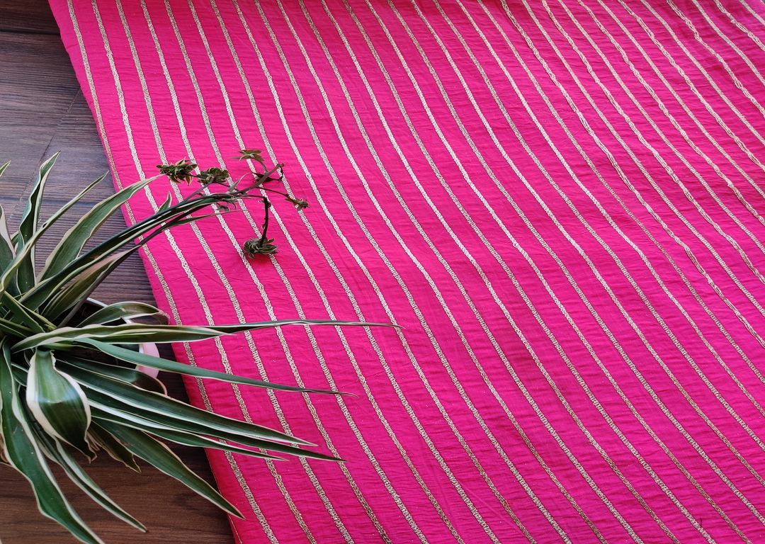 pink-chanderi-dori-tucks-fabric-1