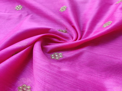 pink-chanderi-fabric-with-embroidered-golden-flowers-all-over