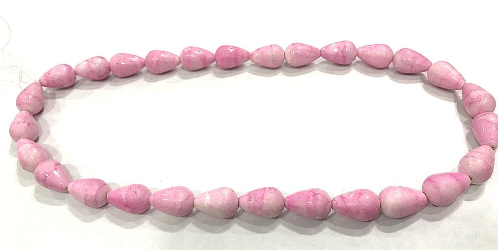 pink-color-drop-shaped-plastic-beads