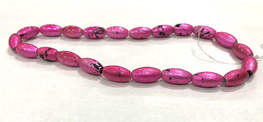 pink-oval-glass-beads