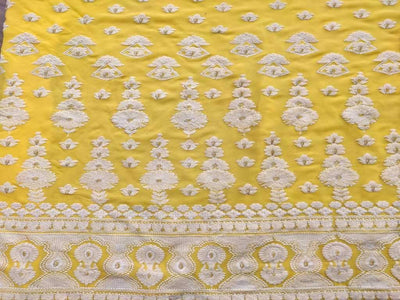 pure-yellow-georgette-with-white-lakhnavi-embroidery
