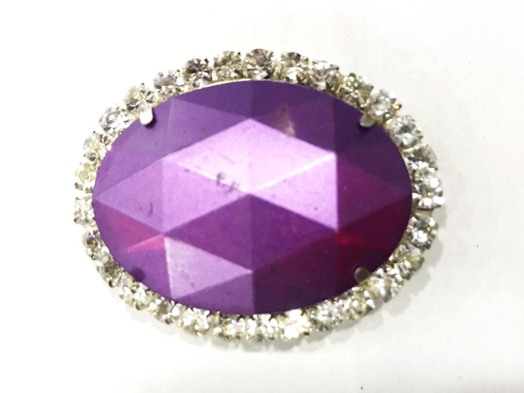 purple-oval-plastic-stone-with-crystal-frame-25x18-mm