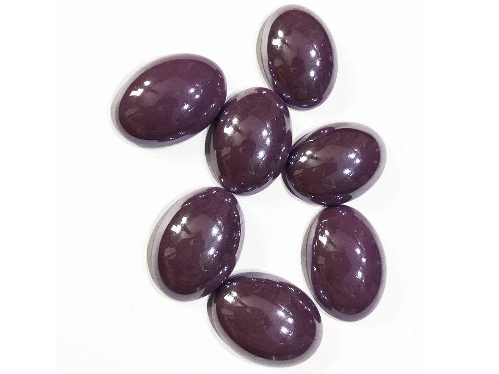 purple-oval-shiny-ceramic-glass-stones-without-hole