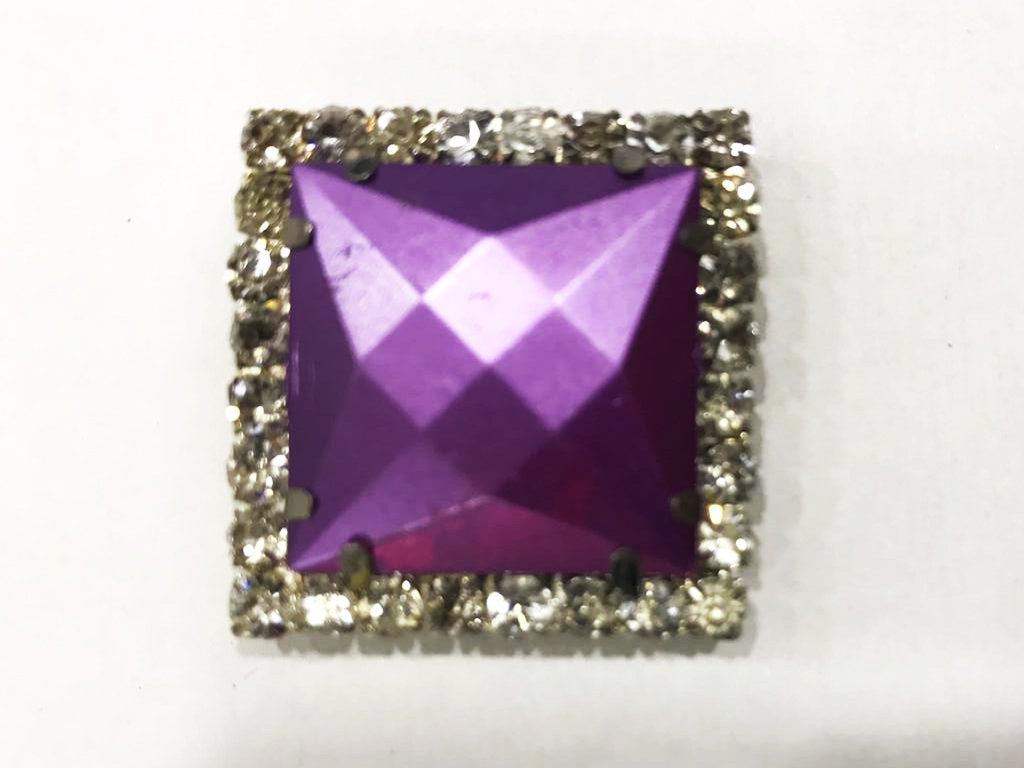 purple-square-plastic-stone-with-crystal-frame-32x32-mm