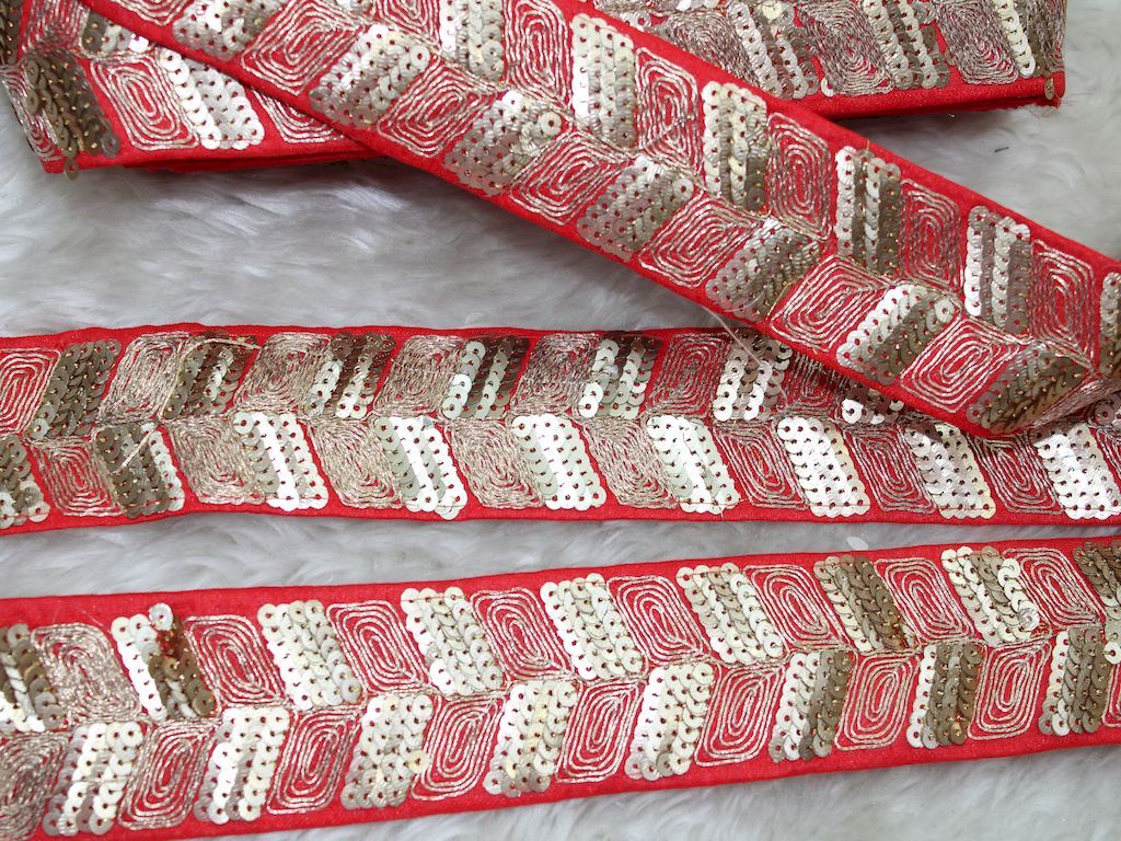 red-fancy-sequence-work-lace