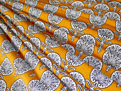 mustard-flower-design-cotton-fabric-rpd45-mustbl-c