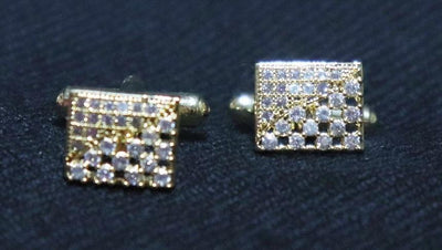 rectangle-crystal-studded-golden-metallic-cufflinks