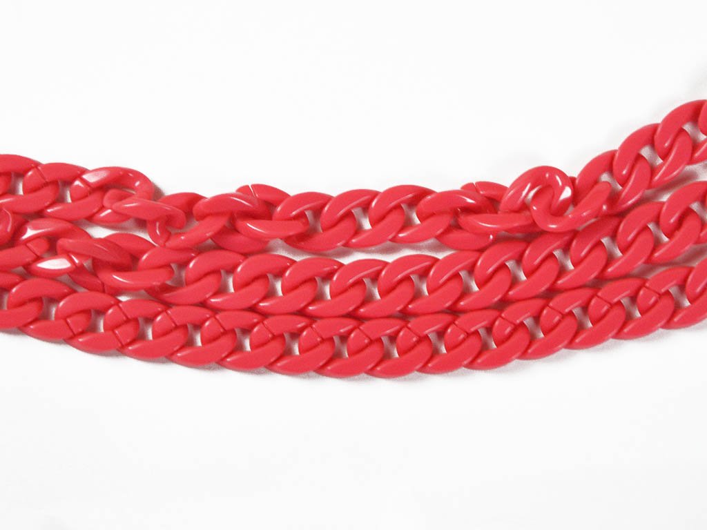 red-circular-acrylic-chains