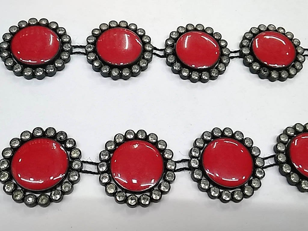 red-circular-stone-studded-plastic-lace-with-enamel-fill-26-mm