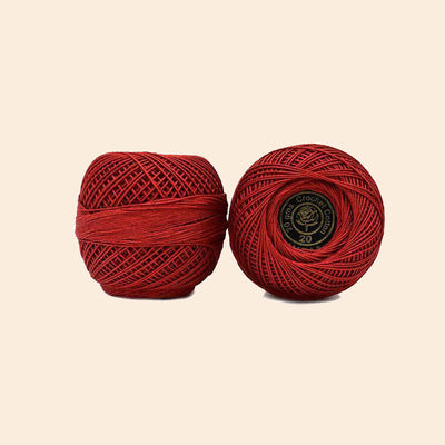 red-crochet-cotton-threads