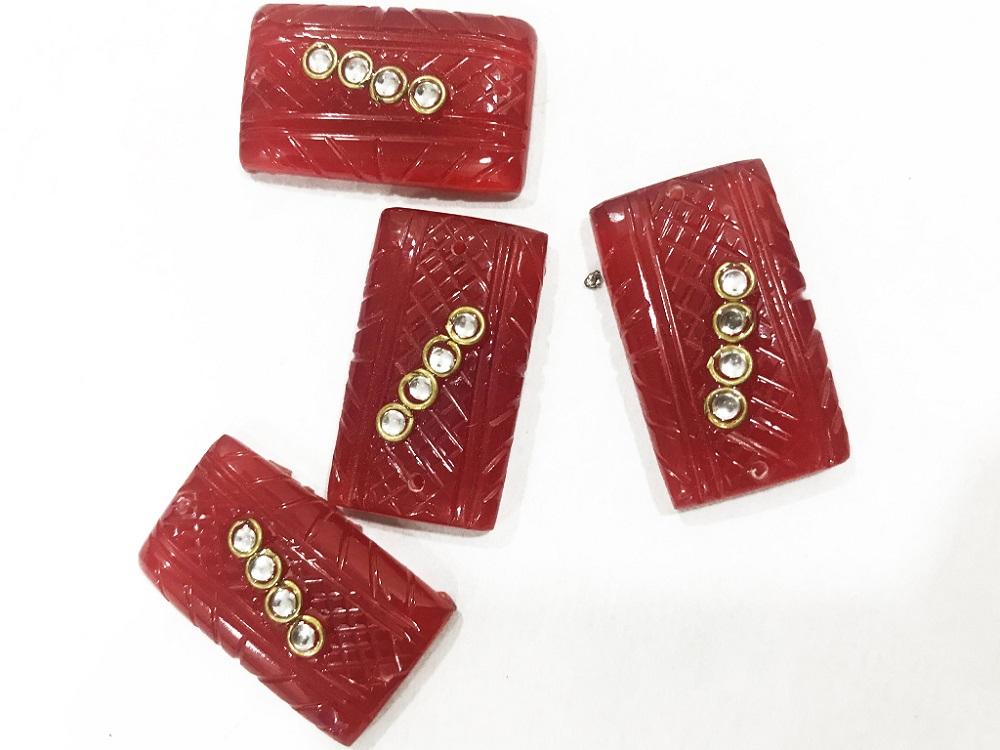red-enamel-fill-kundan-work-rectangular-plastic-show-buttons-30x15-mm