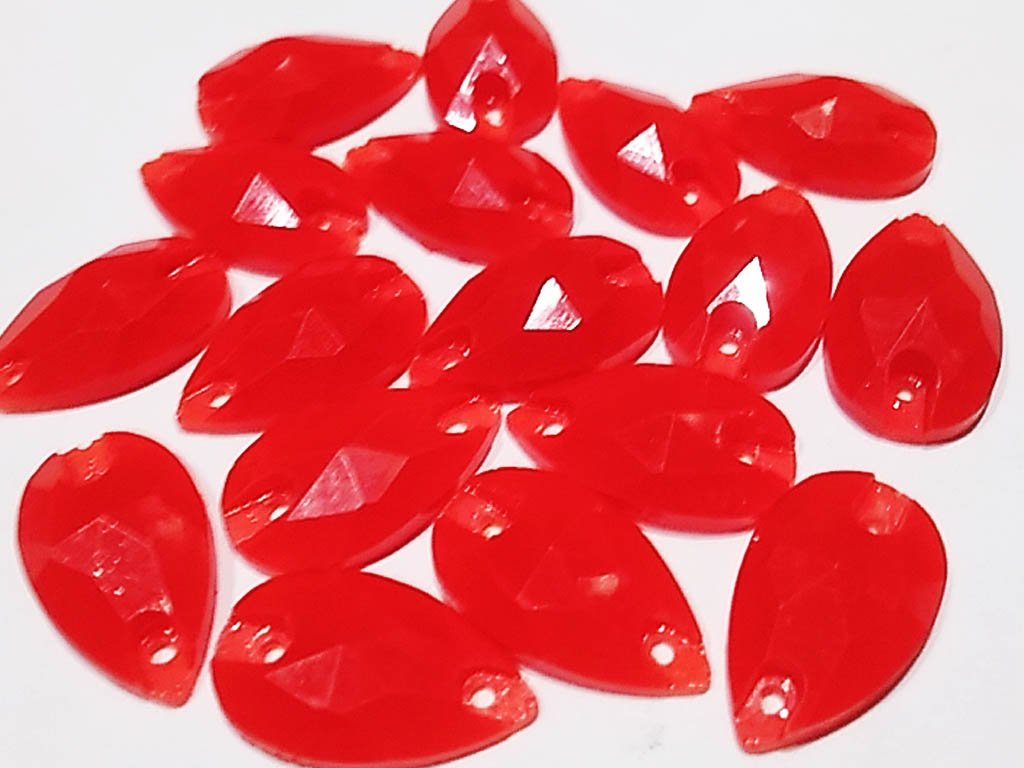 red-neon-drop-faceted-2-hole-plastic-stones-18x13-mm