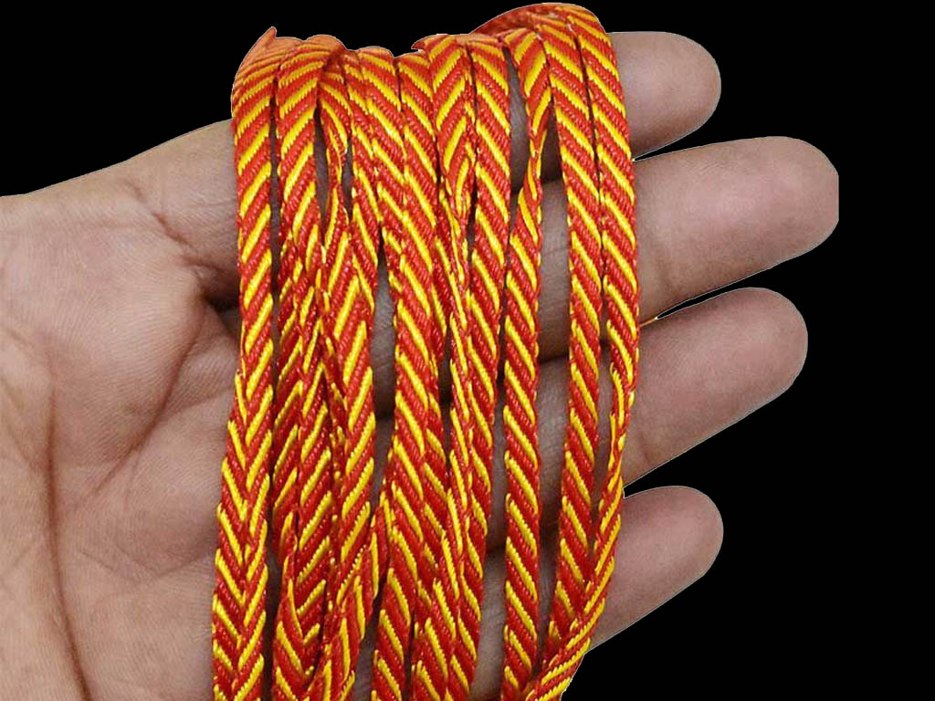 red-yellow-dual-color-flat-decorative-macrame-twisted-cord
