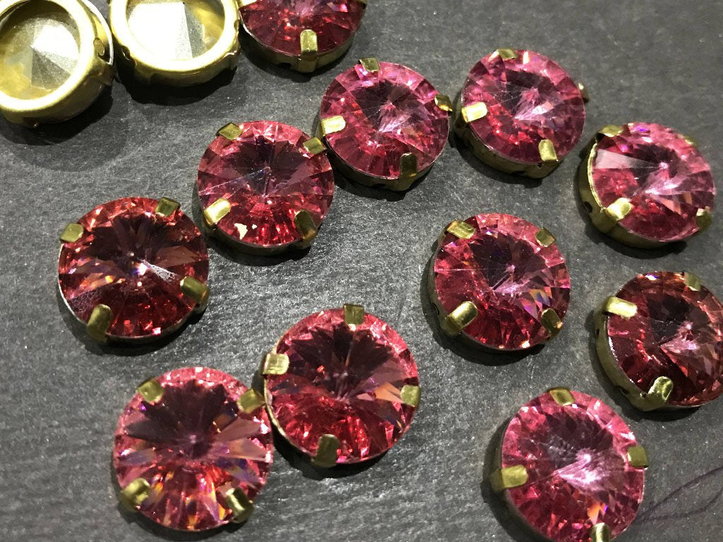 rose-pink-circular-resin-stones-with-catcher-14-mm
