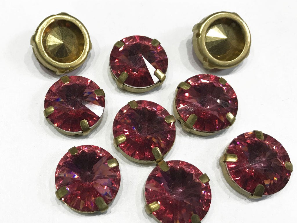 rose-pink-circular-resin-stones-with-catcher-16-mm