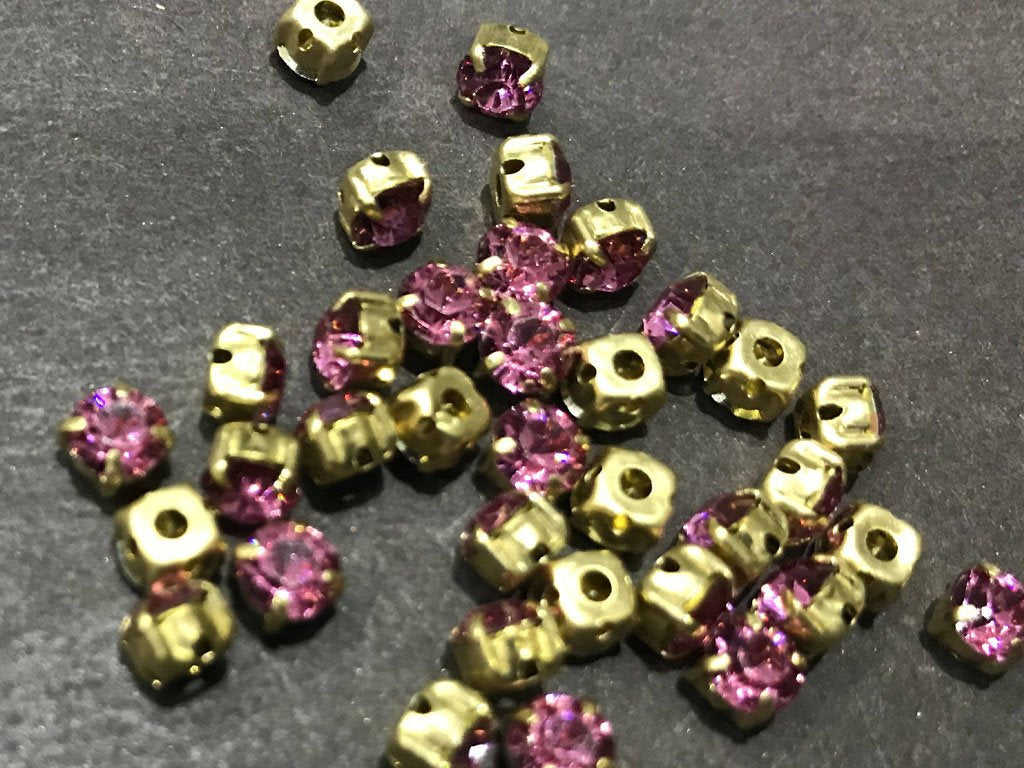 rose-pink-circular-resin-stones-with-catcher-24ss-5-mm
