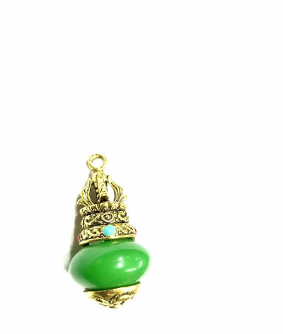 round-green-pendant-metal-cap