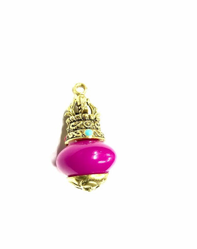 round-magenta-pendant-with-metal-cap