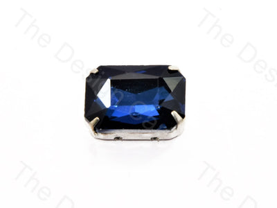 Dark Blue Rectangle Glass Stone With Catcher | The Design Cart (502517006370)