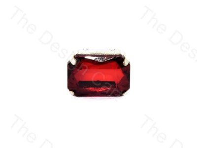 Dark Red Rectangle Glass Stone With Catcher | The Design Cart (535770693666)