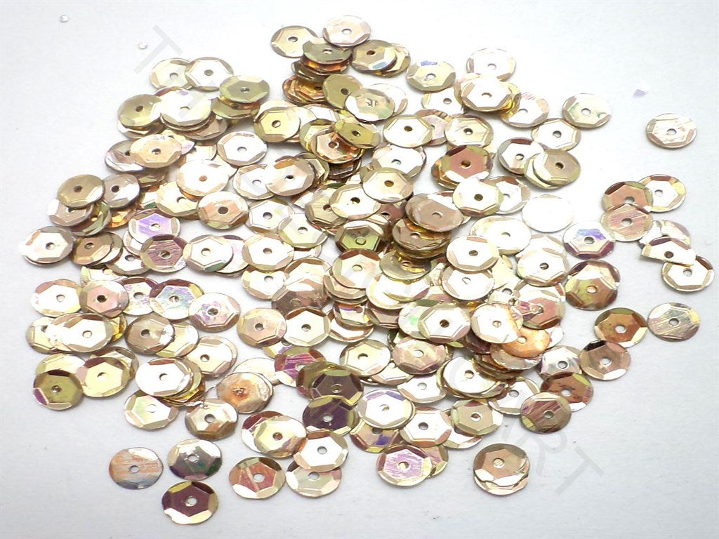 Golden Rainbow Embossed Round Sequins | The Design Cart (3765828452386)