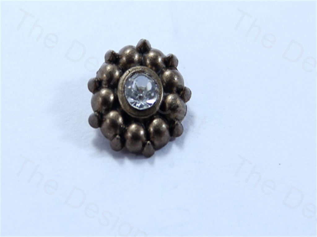 metalic-brown-round-center-stone-design-acrylic-buttons