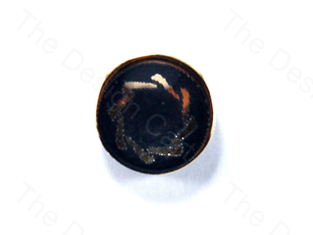 black-broken-circle-design-metallic-look-acrylic-buttons