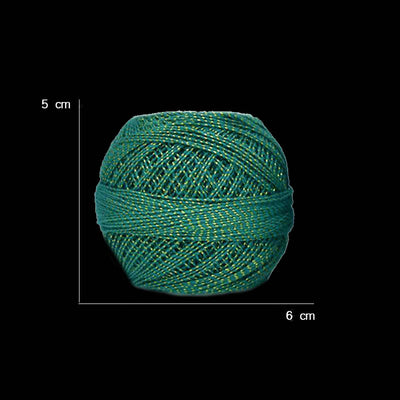 dark-sea-green-color-lurex-metallic-crochet-cotton-threads