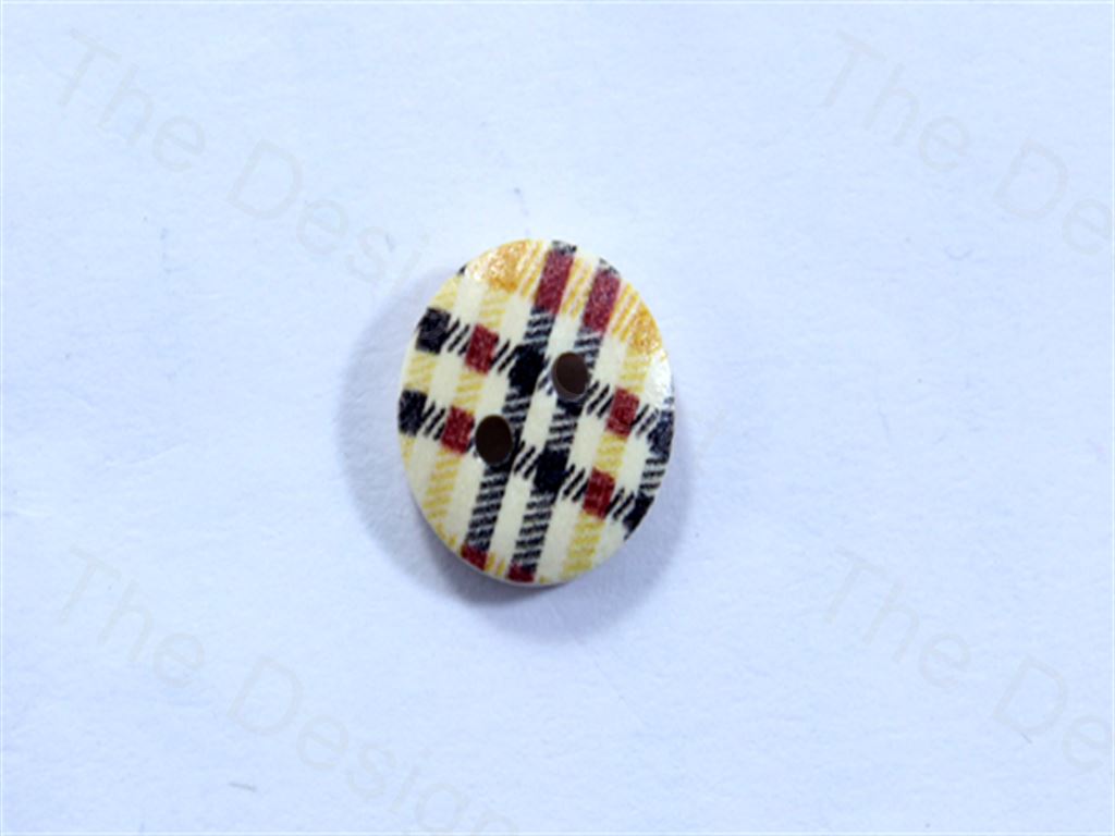 yellow-black-round-multicheck-design-designer-wooden-buttons