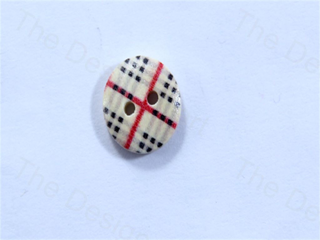 red-white-black-round-multi-check-design-designer-wooden-buttons