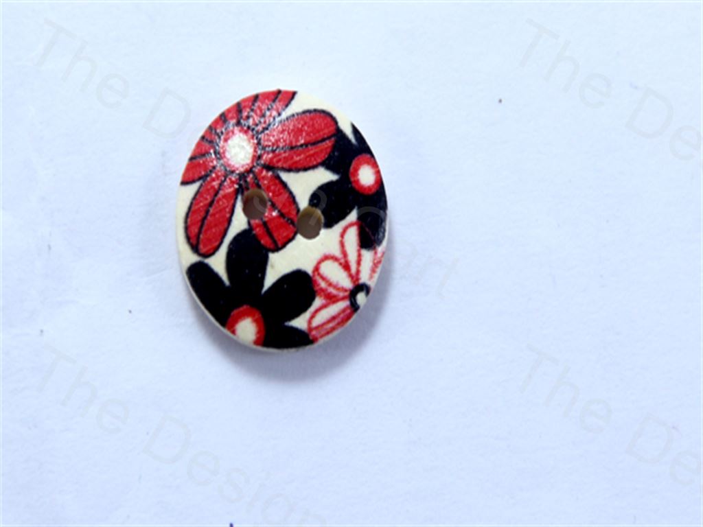 white-black-round-big-flower-design-designer-wooden-buttons