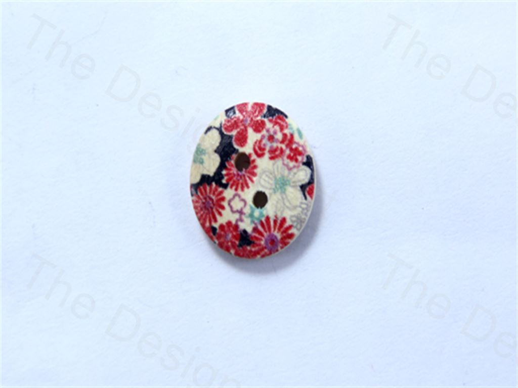 white-black-round-full-flower-covered-design-designer-wooden-buttons