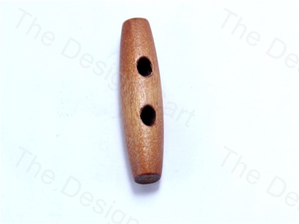 Brown Cylindrical Wooden Buttons