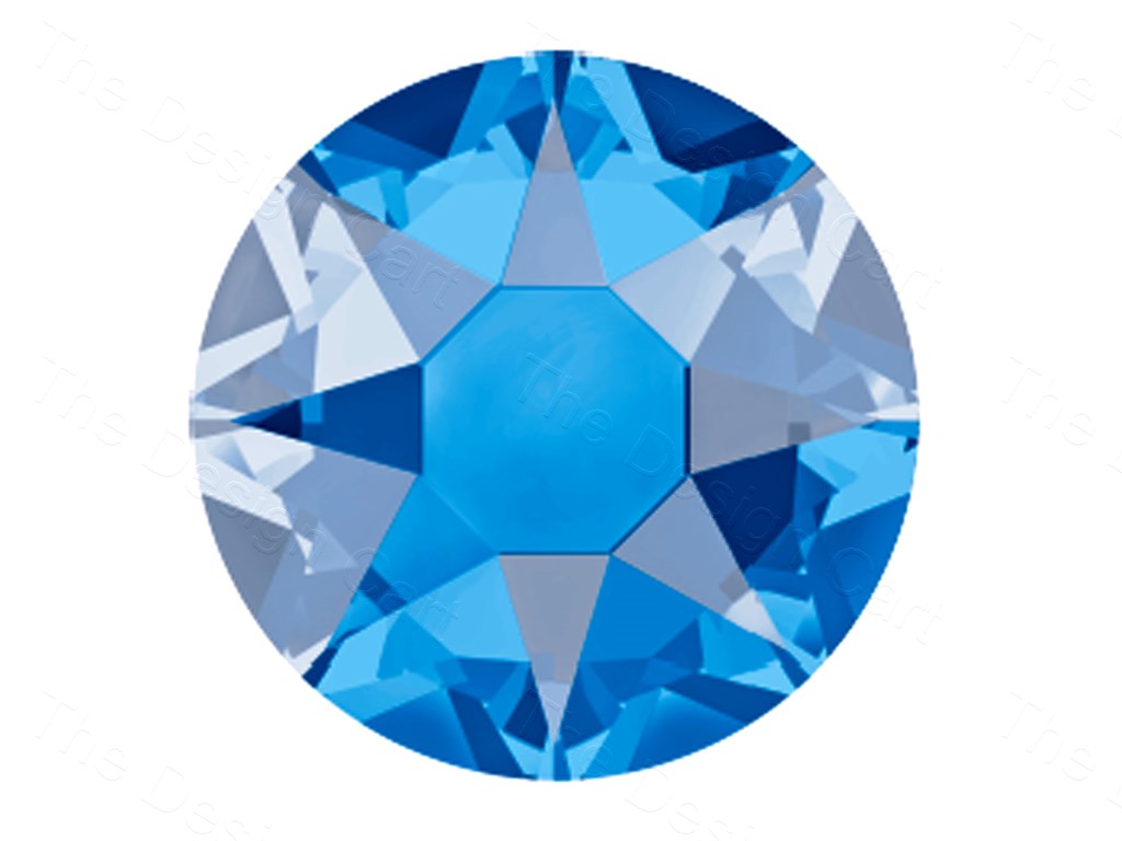 Sapphire Satin Preciosa Hotfix Rhinestones (1628269674530)