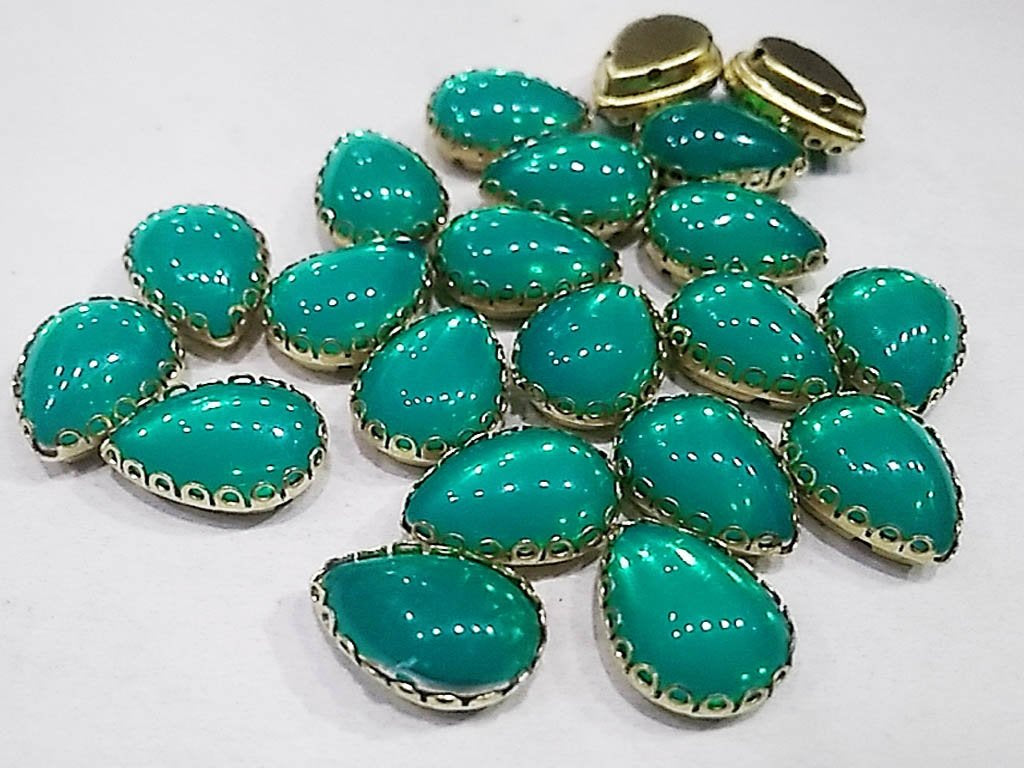 sea-green-drop-plastic-stones-with-catcher-14x10-mm