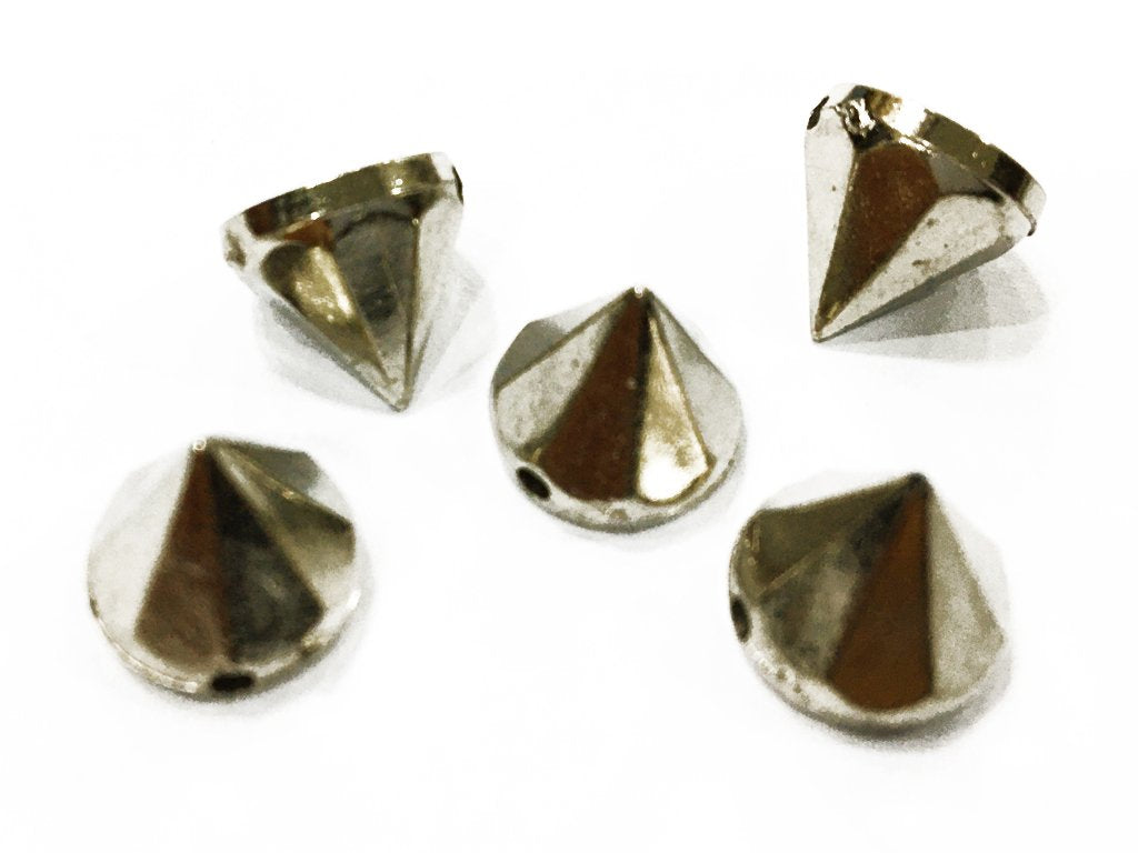 silver-conical-plastic-stud-bead-10x12-mm