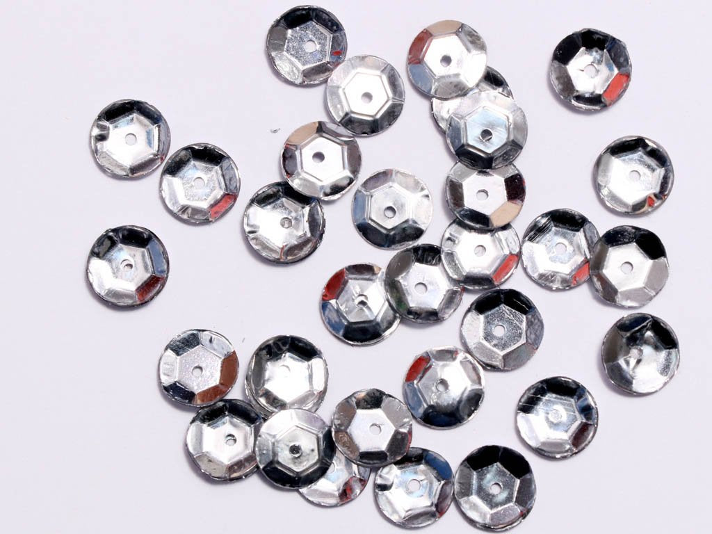 silver-designer-bowl-plastic-sequins