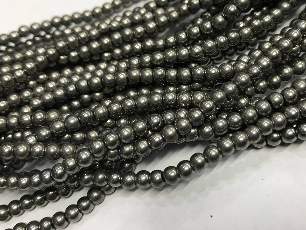 silver-metallic-pressed-glass-beads