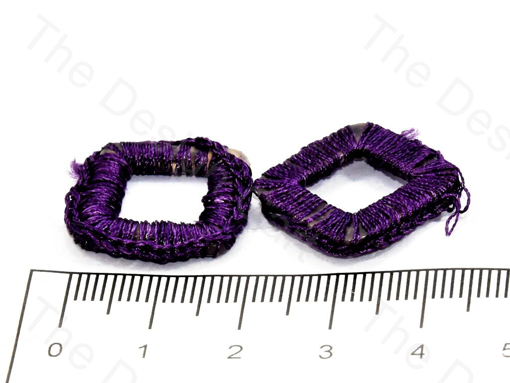 Purple Small Square Crochet Thread Rings | The Design Cart (538808582178)