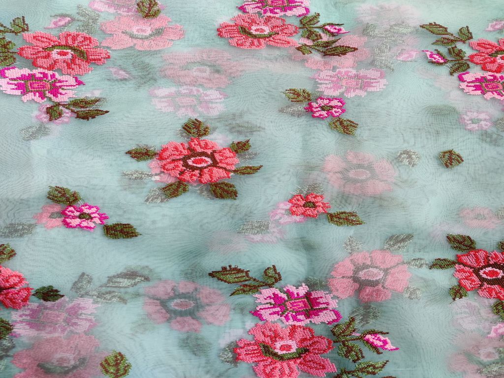 sky-blue-organza-with-colourful-embroidered-flowers-all-over