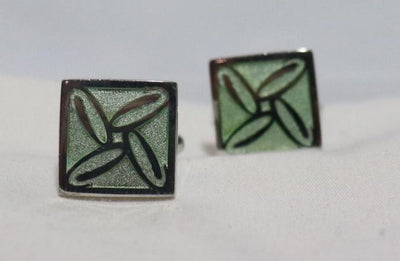 square-4-leaves-design-silver-cufflinks