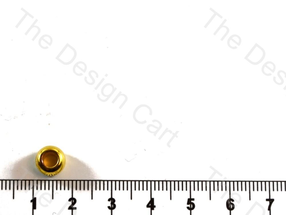Golden Cylindrical Hole Plastic Beads (1532202483746)