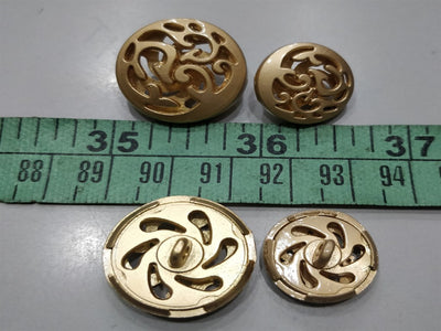 Matte Rose Gold Designer Metal Buttons | The Design Cart (3814761955362)
